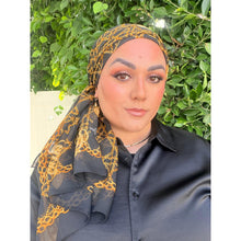 Dior Authentic Designer Long Headscarf, Baroque Black/Gold-Designer headscarf-The Little Tichel Lady