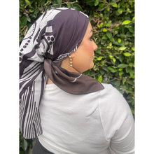 Gucci Authentic Vintage Designer Headscarf, Navy & Purple Floral-Designer headscarf-The Little Tichel Lady