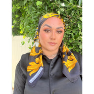 Dior Authentic Designer Headscarf, Floral-Designer headscarf-The Little Tichel Lady