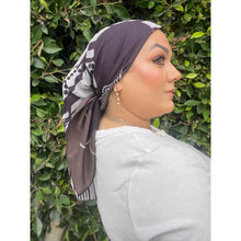 Gucci Authentic Vintage Designer Headscarf, Navy & Purple Floral-Designer headscarf-The Little Tichel Lady