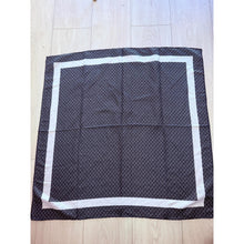 Classic Inspired G Print Square - Black/Off-White-Squares-The Little Tichel Lady