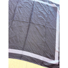 Classic Inspired G Print Square - Black/Gray-Squares-The Little Tichel Lady