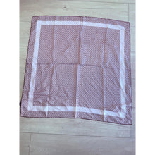 Classic Inspired G Print Square - Brown-Squares-The Little Tichel Lady