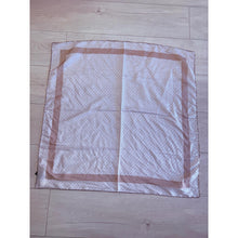 Classic Inspired G Print Square - Neutral/White-Squares-The Little Tichel Lady