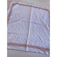 Classic Inspired G Print Square - Neutral/White-Squares-The Little Tichel Lady