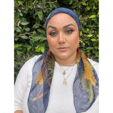 Gucci Authentic Vintage Designer Headscarf, Fruit Border Design-Designer headscarf-The Little Tichel Lady