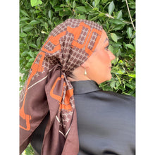 Celine Authentic Designer Headscarf, Equestrian Aesthetic-Designer headscarf-The Little Tichel Lady