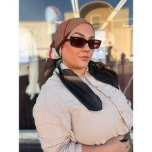 Neutral Tartan Print Square-Squares-The Little Tichel Lady