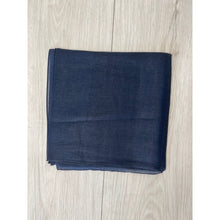 Elegant Metallic Square Headscarf - Navy-Squares-The Little Tichel Lady