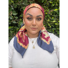 Ferragamo Authentic Vintage Designer Headscarf, Vibrant Harvest-Designer headscarf-The Little Tichel Lady