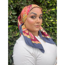 Ferragamo Authentic Vintage Designer Headscarf, Vibrant Harvest-Designer headscarf-The Little Tichel Lady