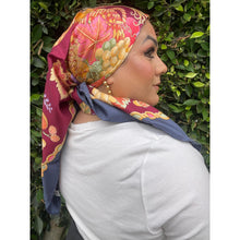 Ferragamo Authentic Vintage Designer Headscarf, Vibrant Harvest-Designer headscarf-The Little Tichel Lady