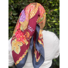 Ferragamo Authentic Vintage Designer Headscarf, Vibrant Harvest-Designer headscarf-The Little Tichel Lady