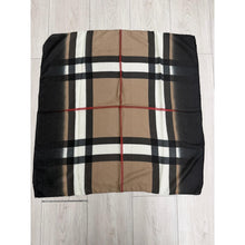 Neutral Tartan Print Square-Squares-The Little Tichel Lady