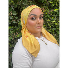 Ferragamo Authentic Vintage Designer Headscarf, Under The Golden Sea-Designer headscarf-The Little Tichel Lady