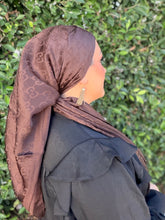 Luxe Inspired Large G Print Square Headcover - Chocolate Brown-square-The Little Tichel Lady
