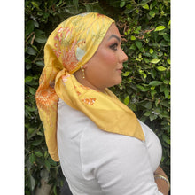 Ferragamo Authentic Vintage Designer Headscarf, Under The Golden Sea-Designer headscarf-The Little Tichel Lady