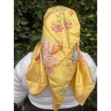Ferragamo Authentic Vintage Designer Headscarf, Under The Golden Sea-Designer headscarf-The Little Tichel Lady