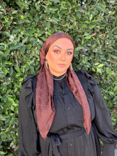 Luxe Inspired Large G Print Square Headcover - Rich Brown-square-The Little Tichel Lady