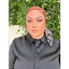 Lanvin Authentic Designer Headscarf, Neutral Print-Designer headscarf-The Little Tichel Lady
