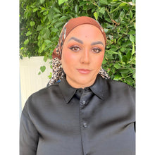 Lanvin Authentic Designer Headscarf, Neutral Print-Designer headscarf-The Little Tichel Lady