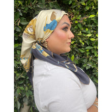 Ferragamo Authentic Vintage Designer Headscarf, Tiger in the Wild-Designer headscarf-The Little Tichel Lady