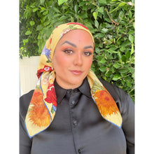 Gucci Authentic Vintage Designer Headscarf, Floral Garden Pots-Designer headscarf-The Little Tichel Lady