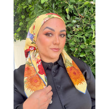 Gucci Authentic Vintage Designer Headscarf, Floral Garden Pots-Designer headscarf-The Little Tichel Lady