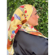 Gucci Authentic Vintage Designer Headscarf, Floral Garden Pots-Designer headscarf-The Little Tichel Lady