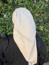 Luxe Inspired Large G Print Square Headcover - Linen-square-The Little Tichel Lady