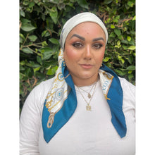 Gucci Authentic Vintage Designer Headscarf, Pocket Watch Motif-Designer headscarf-The Little Tichel Lady