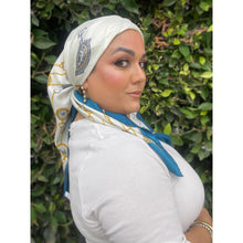 Gucci Authentic Vintage Designer Headscarf, Pocket Watch Motif-Designer headscarf-The Little Tichel Lady