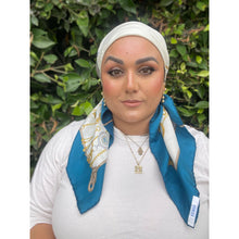 Gucci Authentic Vintage Designer Headscarf, Pocket Watch Motif-Designer headscarf-The Little Tichel Lady