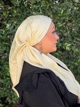 Luxe Inspired Large G Print Square Headcover - Canary-square-The Little Tichel Lady