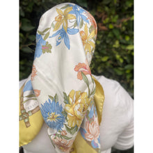 Gucci Authentic Vintage Designer Headscarf, Flora Print-Designer headscarf-The Little Tichel Lady