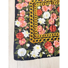 Chanel Authentic Vintage Designer Headscarf, Camellia Floral-Designer headscarf-The Little Tichel Lady
