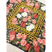 Chanel Authentic Vintage Designer Headscarf, Camellia Floral-Designer headscarf-The Little Tichel Lady