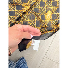 Dior Authentic Designer Long Headscarf, Baroque Black/Gold-Designer headscarf-The Little Tichel Lady