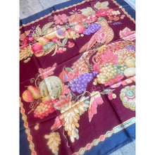 Ferragamo Authentic Vintage Designer Headscarf, Vibrant Harvest-Designer headscarf-The Little Tichel Lady