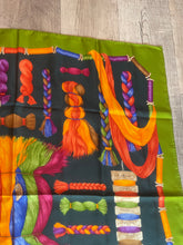 Gucci Authentic Vintage Designer Headscarf, Braided Yarn & Spools-Designer headscarf-The Little Tichel Lady