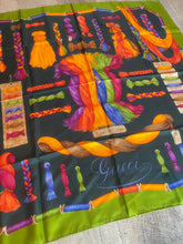 Gucci Authentic Vintage Designer Headscarf, Braided Yarn & Spools-Designer headscarf-The Little Tichel Lady