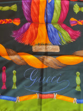 Gucci Authentic Vintage Designer Headscarf, Braided Yarn & Spools-Designer headscarf-The Little Tichel Lady