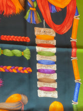 Gucci Authentic Vintage Designer Headscarf, Braided Yarn & Spools-Designer headscarf-The Little Tichel Lady
