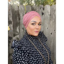 Faux Suede Stretchy Head Wrap - English Rose-Long Wrap-The Little Tichel Lady