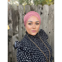 Faux Suede Stretchy Head Wrap - English Rose-Long Wrap-The Little Tichel Lady