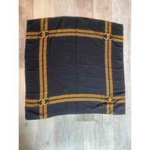 Chanel Authentic Vintage Designer Headscarf, Black & Gold Chain Link-Designer headscarf-The Little Tichel Lady