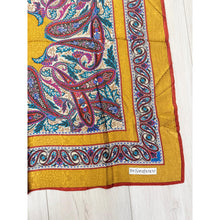 YSL Authentic Designer Headscarf, Golden Paisley-Designer headscarf-The Little Tichel Lady