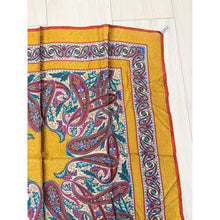 YSL Authentic Designer Headscarf, Golden Paisley-Designer headscarf-The Little Tichel Lady
