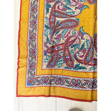 YSL Authentic Designer Headscarf, Golden Paisley-Designer headscarf-The Little Tichel Lady