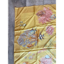Ferragamo Authentic Vintage Designer Headscarf, Under The Golden Sea-Designer headscarf-The Little Tichel Lady